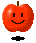 smiling rotating apple